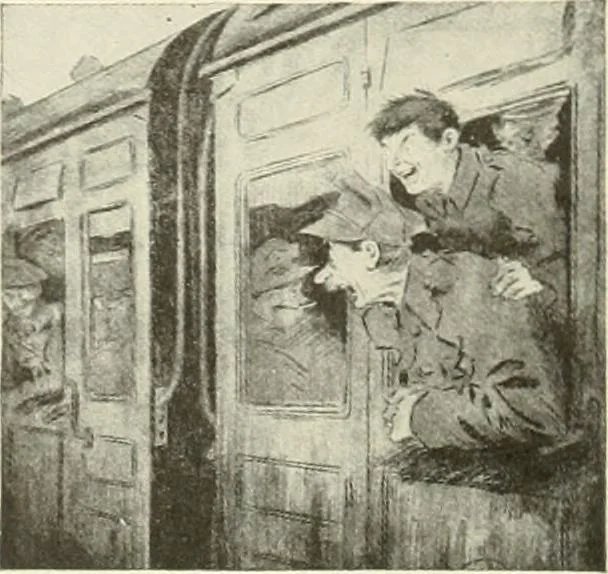 An illustration from Caricature. Wit and humor of a nation in picture, song and story, 1914, leaf 19