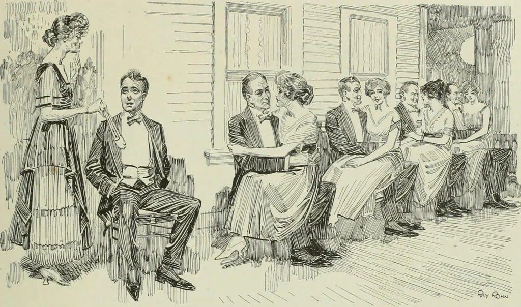 An illustration from Caricature. Wit and humor of a nation in picture, song and story, 1914, leaf 20