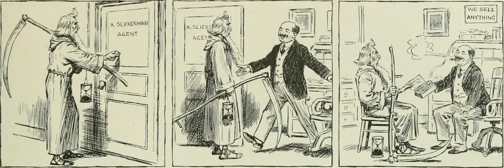 An illustration from Caricature. Wit and humor of a nation in picture, song and story, 1914, leaf 22