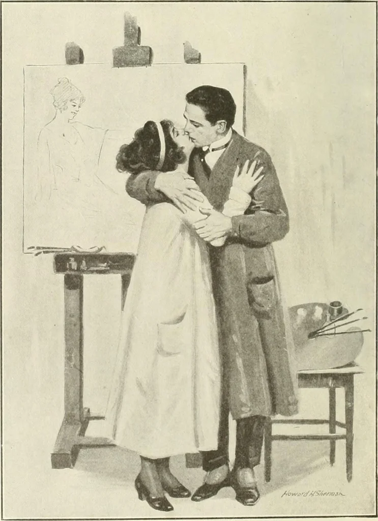 An illustration from Caricature. Wit and humor of a nation in picture, song and story, 1914, leaf 23