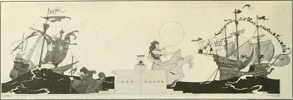 An illustration from Caricature. Wit and humor of a nation in picture, song and story, 1914, leaf 25