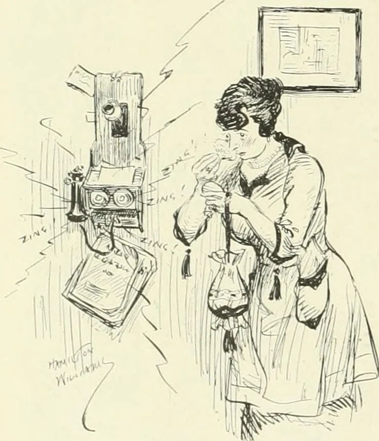 An illustration from Caricature. Wit and humor of a nation in picture, song and story, 1914, leaf 25