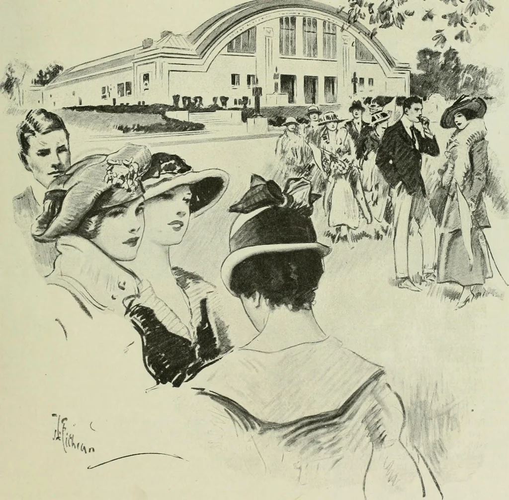 An illustration from Caricature. Wit and humor of a nation in picture, song and story, 1914, leaf 26