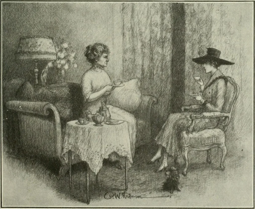 An illustration from Caricature. Wit and humor of a nation in picture, song and story, 1914, leaf 32