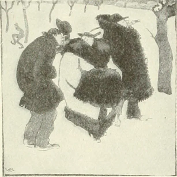 An illustration from Caricature. Wit and humor of a nation in picture, song and story, 1914, leaf 35