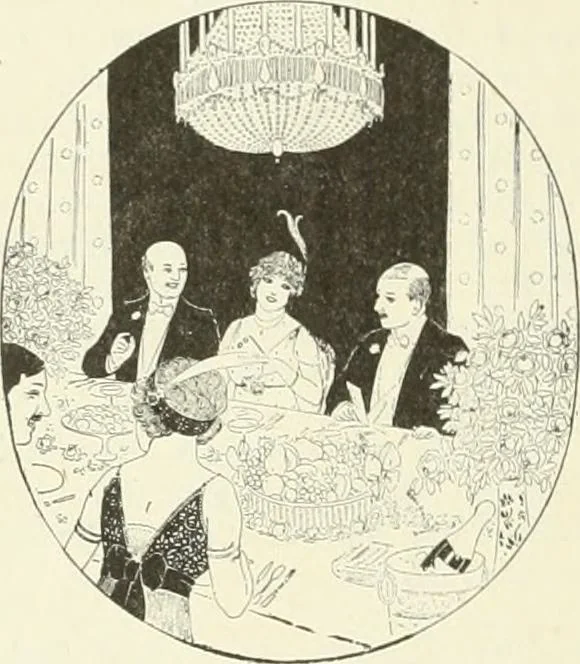 An illustration from Caricature. Wit and humor of a nation in picture, song and story, 1914, leaf 35