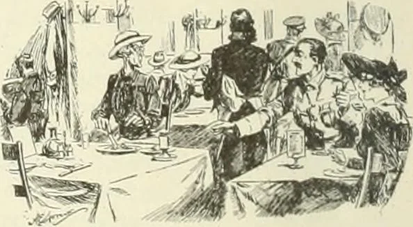 An illustration from Caricature. Wit and humor of a nation in picture, song and story, 1914, leaf 35