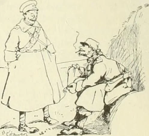 An illustration from Caricature. Wit and humor of a nation in picture, song and story, 1914, leaf 35