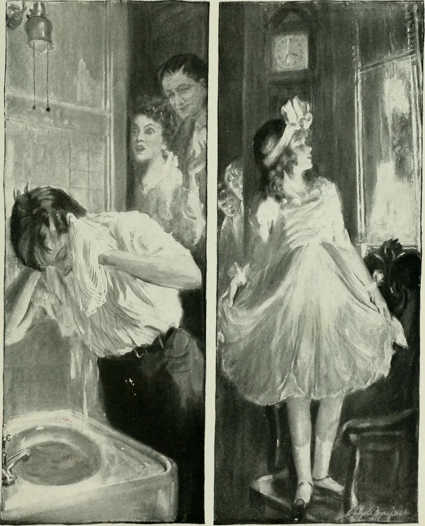 An illustration from Caricature. Wit and humor of a nation in picture, song and story, 1914, leaf 38