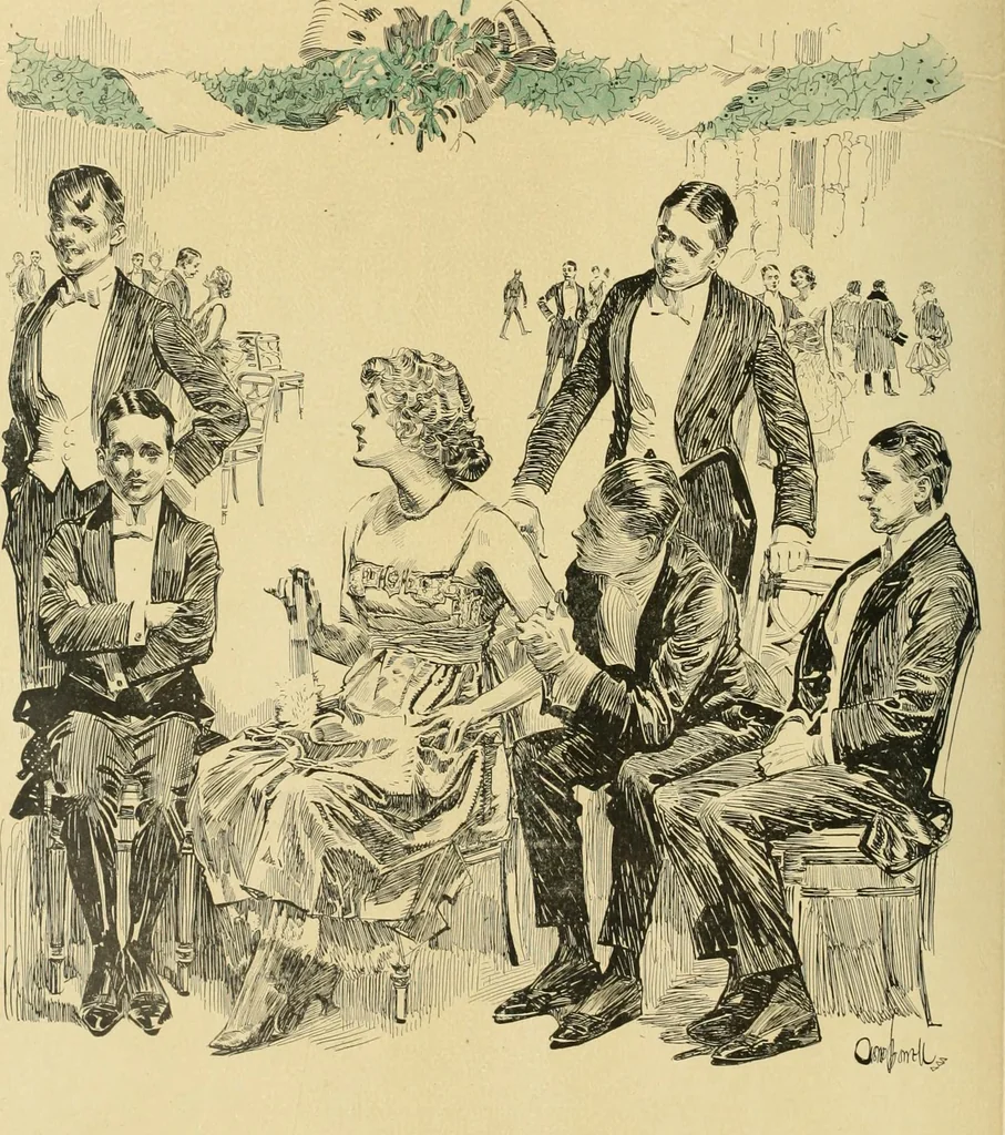 An illustration from Caricature. Wit and humor of a nation in picture, song and story, 1914, leaf 45