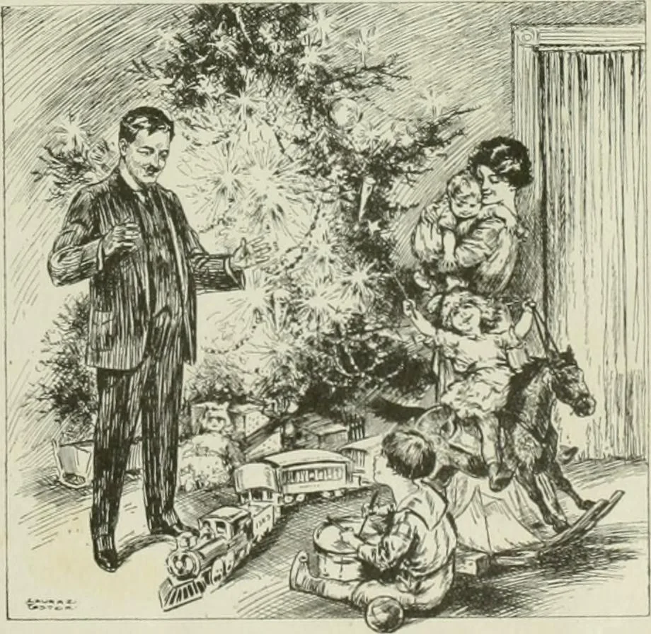 An illustration from Caricature. Wit and humor of a nation in picture, song and story, 1914, leaf 46