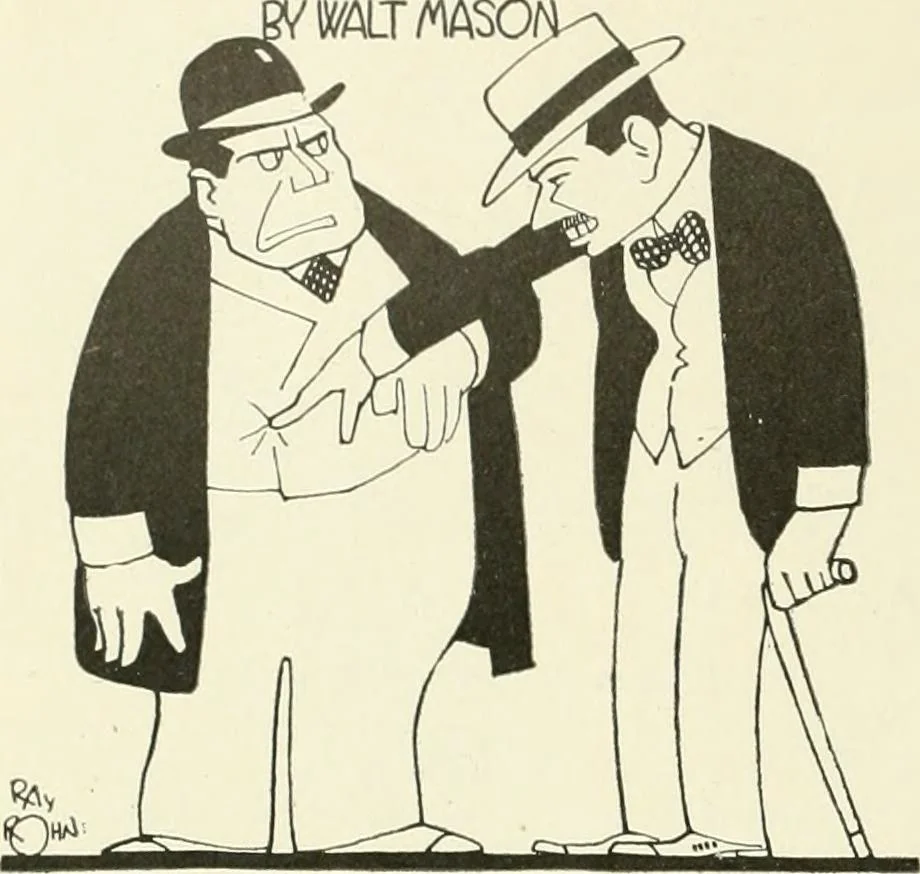 An illustration from Caricature. Wit and humor of a nation in picture, song and story, 1914, leaf 47