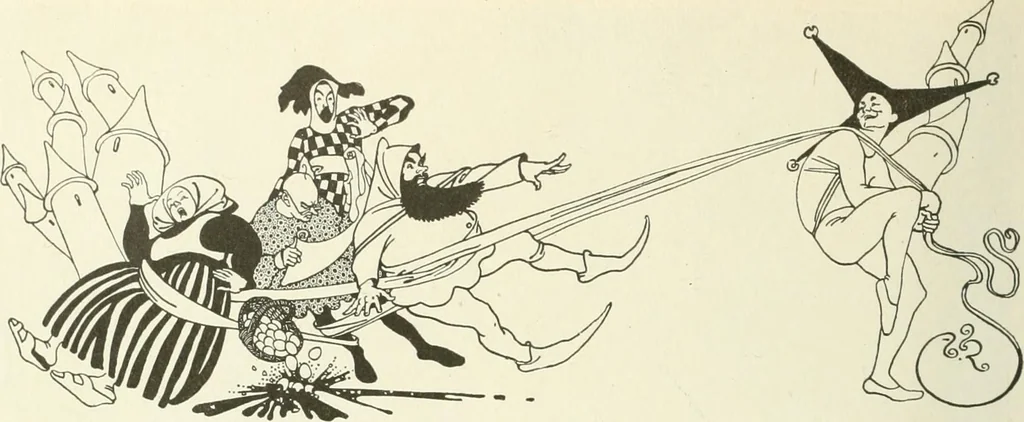 An illustration from Caricature. Wit and humor of a nation in picture, song and story, 1914, leaf 49