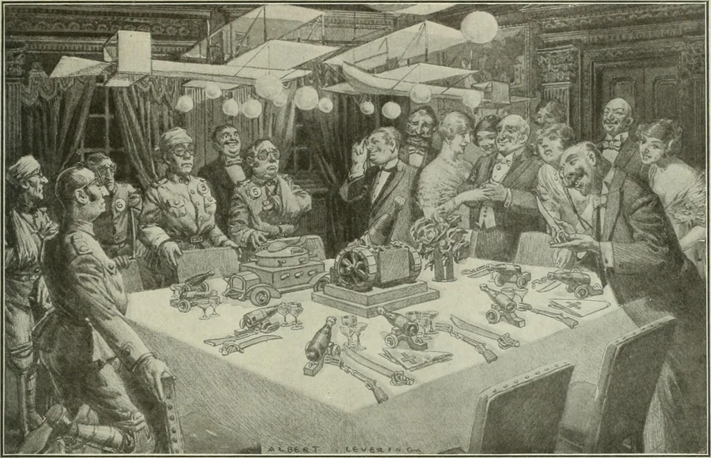 An illustration from Caricature. Wit and humor of a nation in picture, song and story, 1914, leaf 50