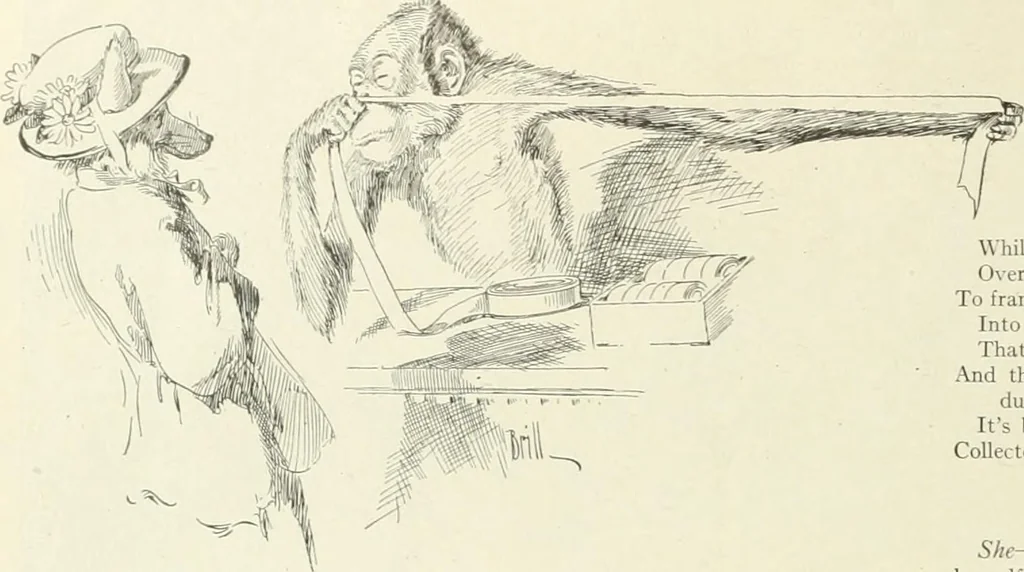 An illustration from Caricature. Wit and humor of a nation in picture, song and story, 1914, leaf 51