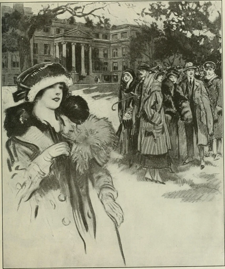An illustration from Caricature. Wit and humor of a nation in picture, song and story, 1914, leaf 56