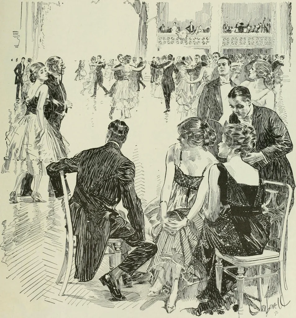 An illustration from Caricature. Wit and humor of a nation in picture, song and story, 1914, leaf 58
