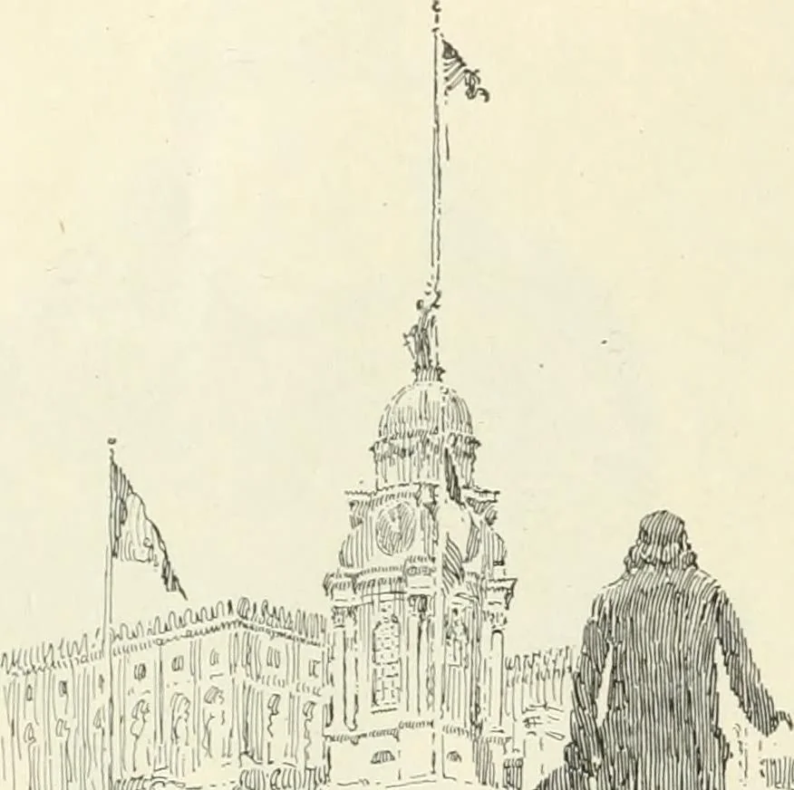 An illustration from Caricature. Wit and humor of a nation in picture, song and story, 1914, leaf 61