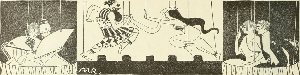 An illustration from Caricature. Wit and humor of a nation in picture, song and story, 1914, leaf 63