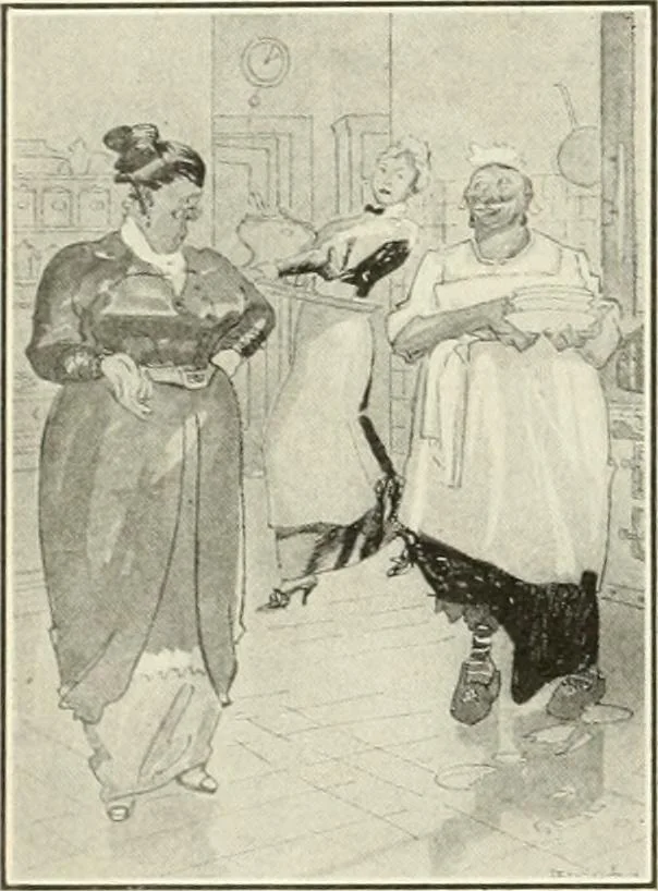 An illustration from Caricature. Wit and humor of a nation in picture, song and story, 1914, leaf 65