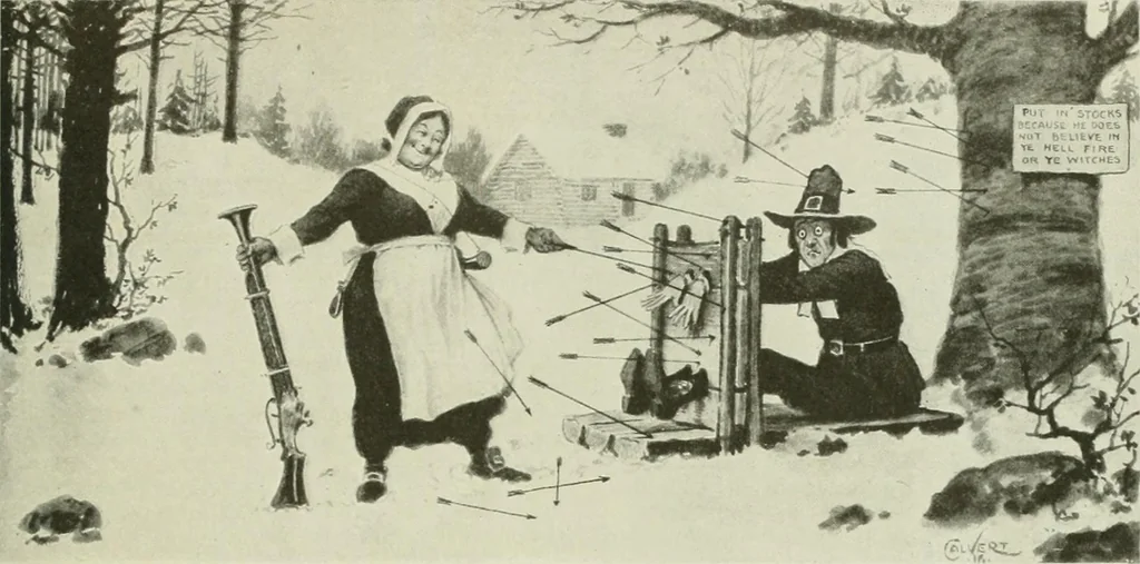 An illustration from Caricature. Wit and humor of a nation in picture, song and story, 1914, leaf 68
