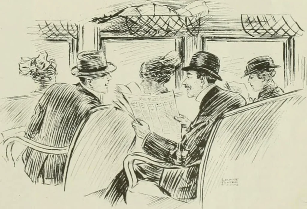 An illustration from Caricature. Wit and humor of a nation in picture, song and story, 1914, leaf 68