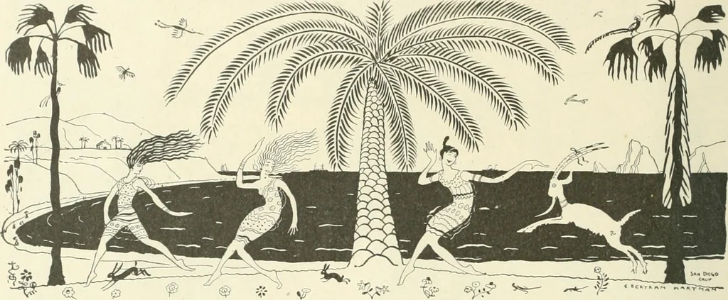 An illustration from Caricature. Wit and humor of a nation in picture, song and story, 1914, leaf 7