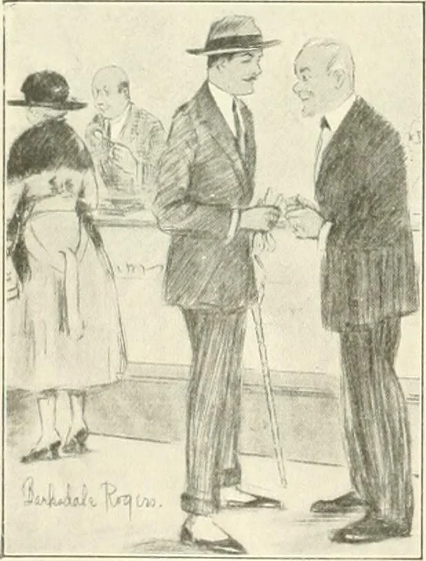 An illustration from Caricature. Wit and humor of a nation in picture, song and story, 1914, leaf 7