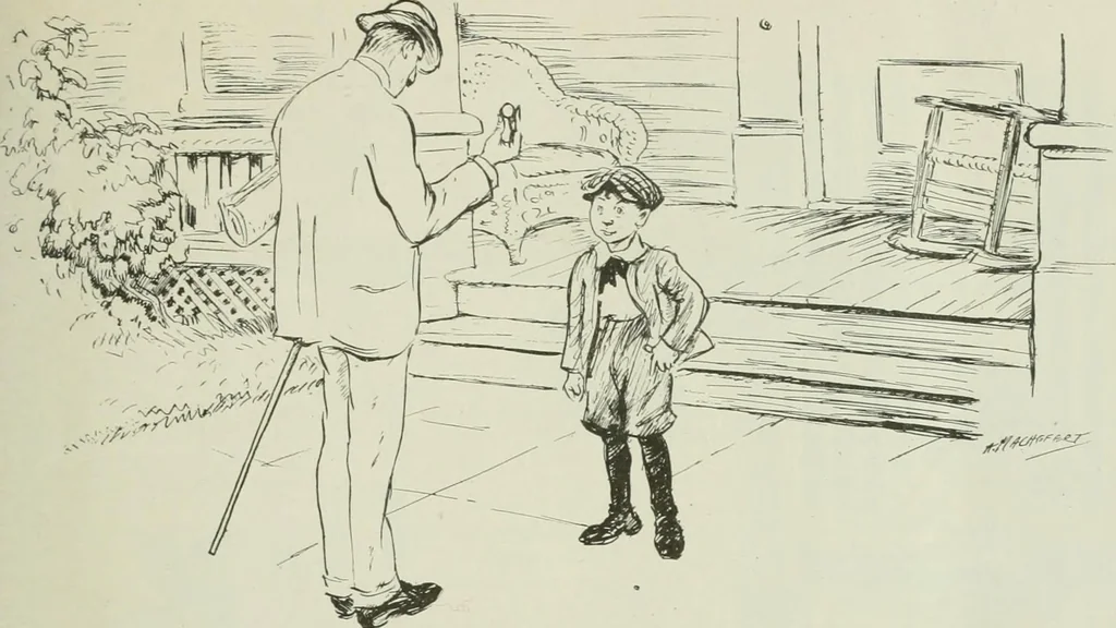 An illustration from Caricature. Wit and humor of a nation in picture, song and story, 1914, leaf 70