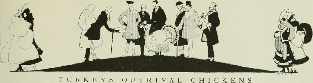 An illustration from Caricature. Wit and humor of a nation in picture, song and story, 1914, leaf 72