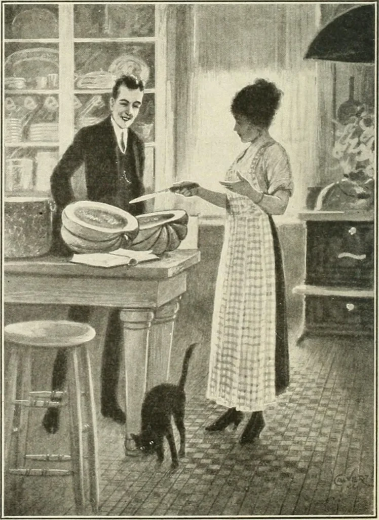 An illustration from Caricature. Wit and humor of a nation in picture, song and story, 1914, leaf 73