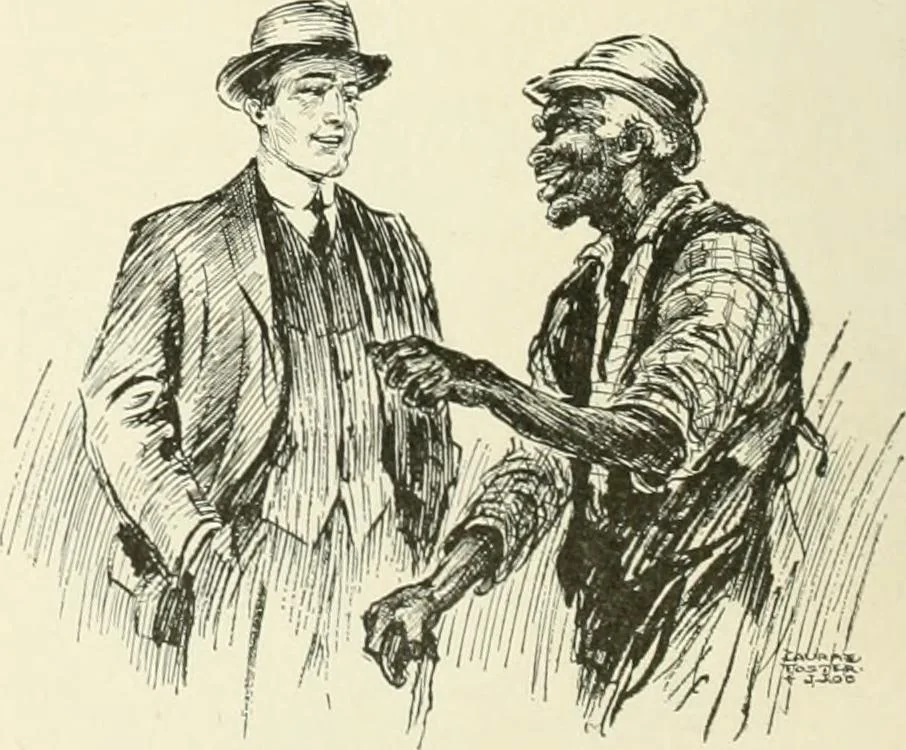 An illustration from Caricature. Wit and humor of a nation in picture, song and story, 1914, leaf 77