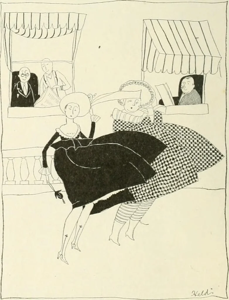 An illustration from Caricature. Wit and humor of a nation in picture, song and story, 1914, leaf 79