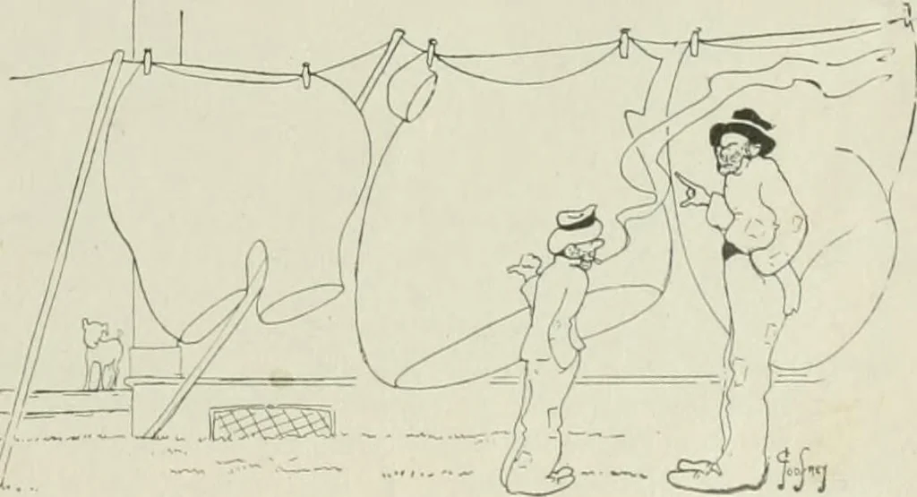 An illustration from Caricature. Wit and humor of a nation in picture, song and story, 1914, leaf 8