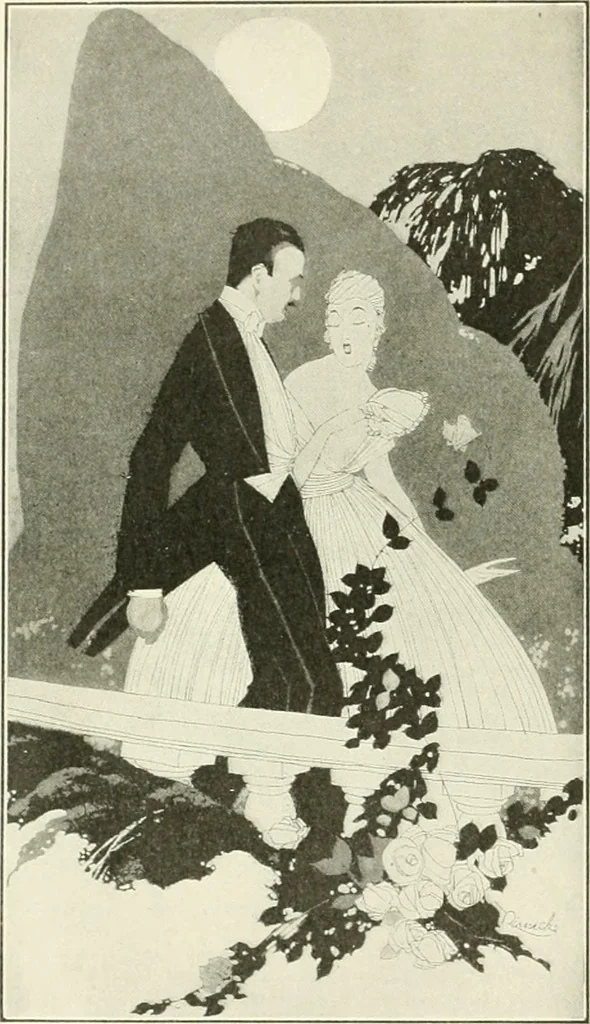 An illustration from Caricature. Wit and humor of a nation in picture, song and story, 1914, leaf 81