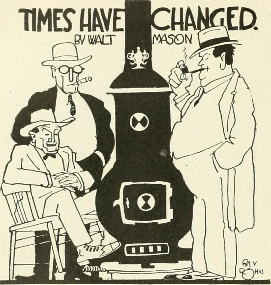 An illustration from Caricature. Wit and humor of a nation in picture, song and story, 1914, leaf 83