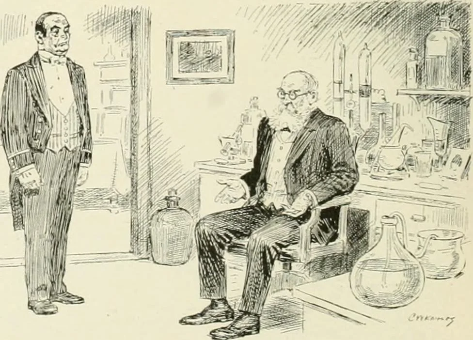 An illustration from Caricature. Wit and humor of a nation in picture, song and story, 1914, leaf 87