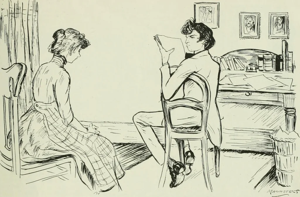 An illustration from Caricature. Wit and humor of a nation in picture, song and story, 1914, leaf 90