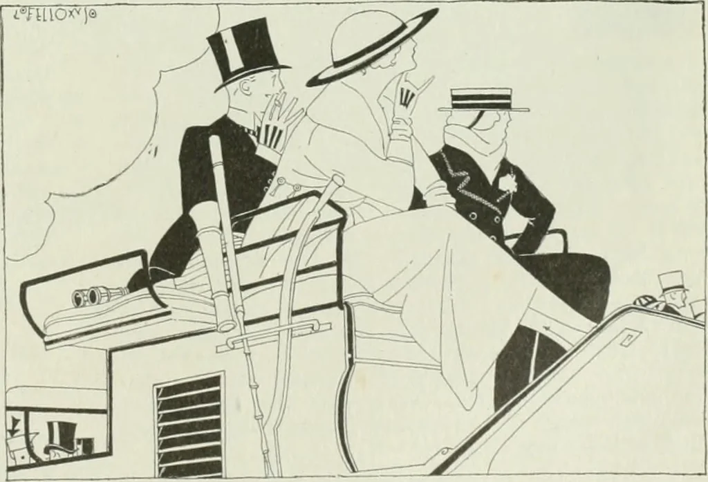 An illustration from Caricature. Wit and humor of a nation in picture, song and story, 1914, leaf 92