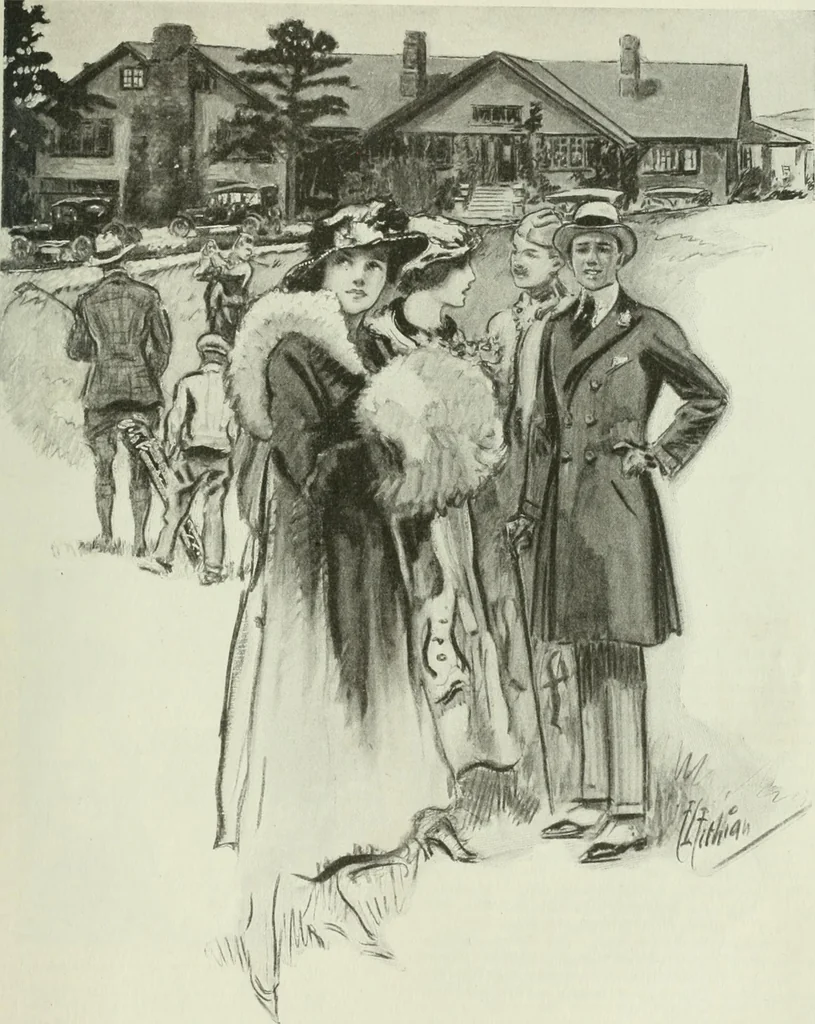 An illustration from Caricature. Wit and humor of a nation in picture, song and story, 1914, leaf 94
