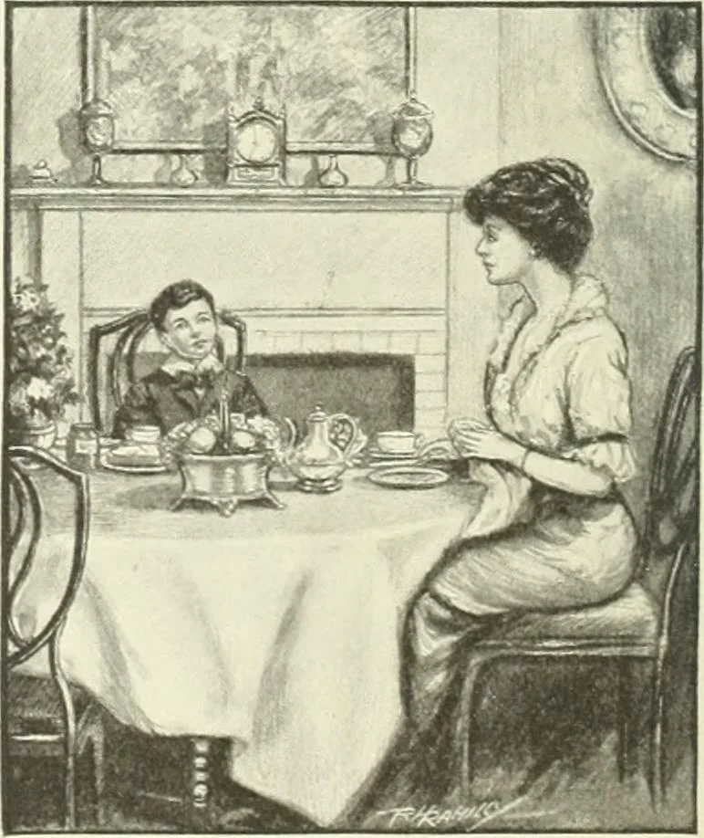 An illustration from Caricature. Wit and humor of a nation in picture, song and story, 1914, leaf 95