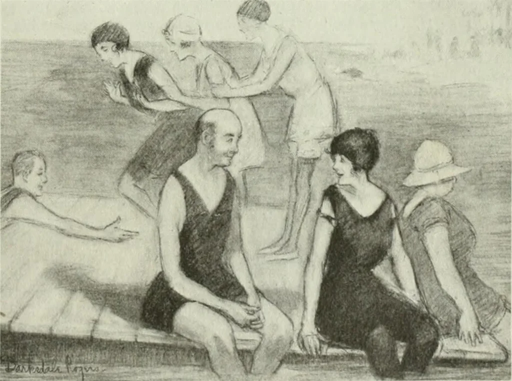 An illustration from Caricature. Wit and humor of a nation in picture, song and story, 1914, leaf 98