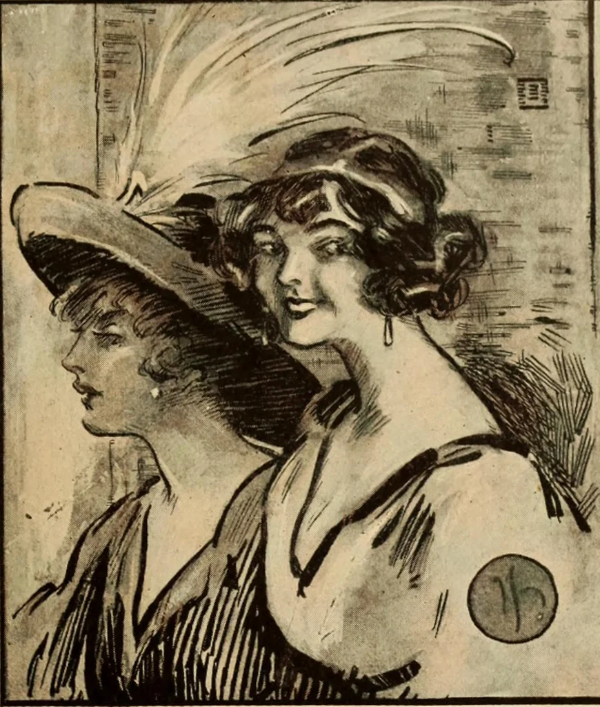 An illustration from Caricature. ed 1911, 1911, leaf 100