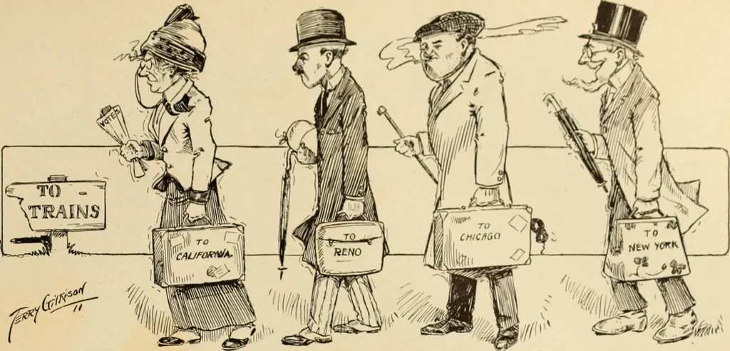 An illustration from Caricature. ed 1911, 1911, leaf 106