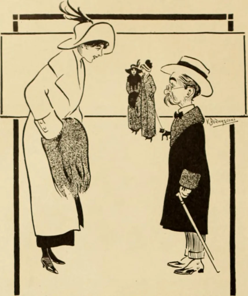 An illustration from Caricature. ed 1911, 1911, leaf 111