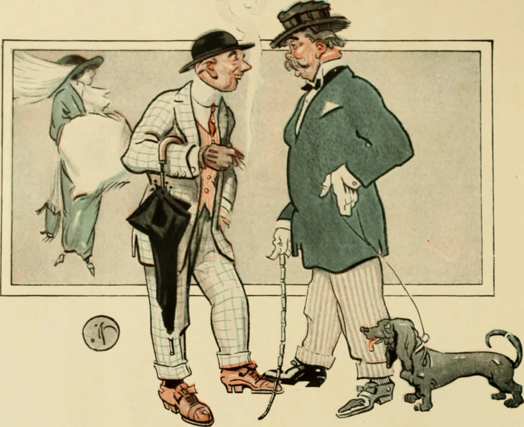 An illustration from Caricature. ed 1911, 1911, leaf 115