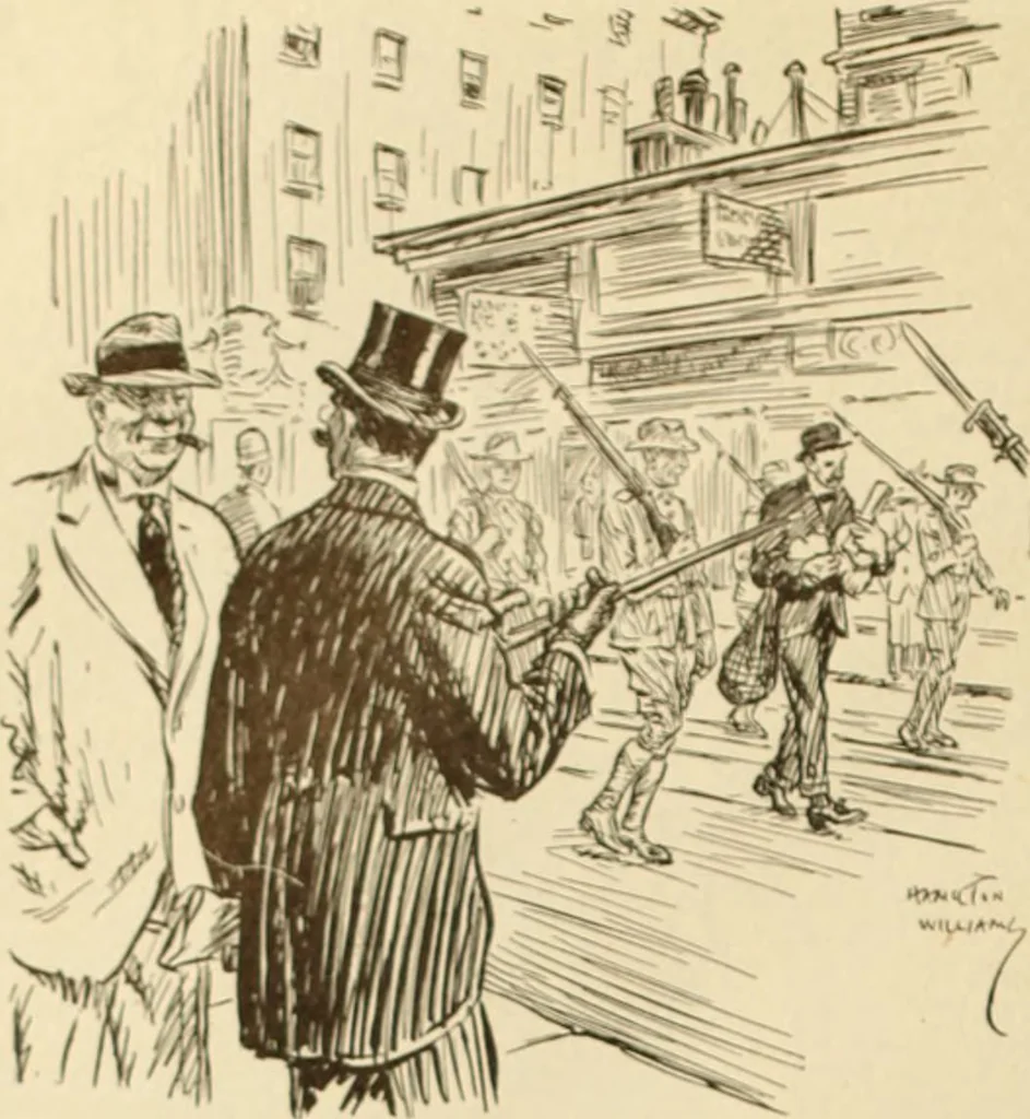 An illustration from Caricature. ed 1911, 1911, leaf 119