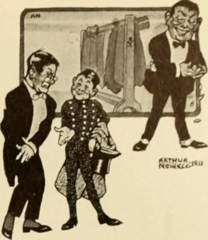 An illustration from Caricature. ed 1911, 1911, leaf 126