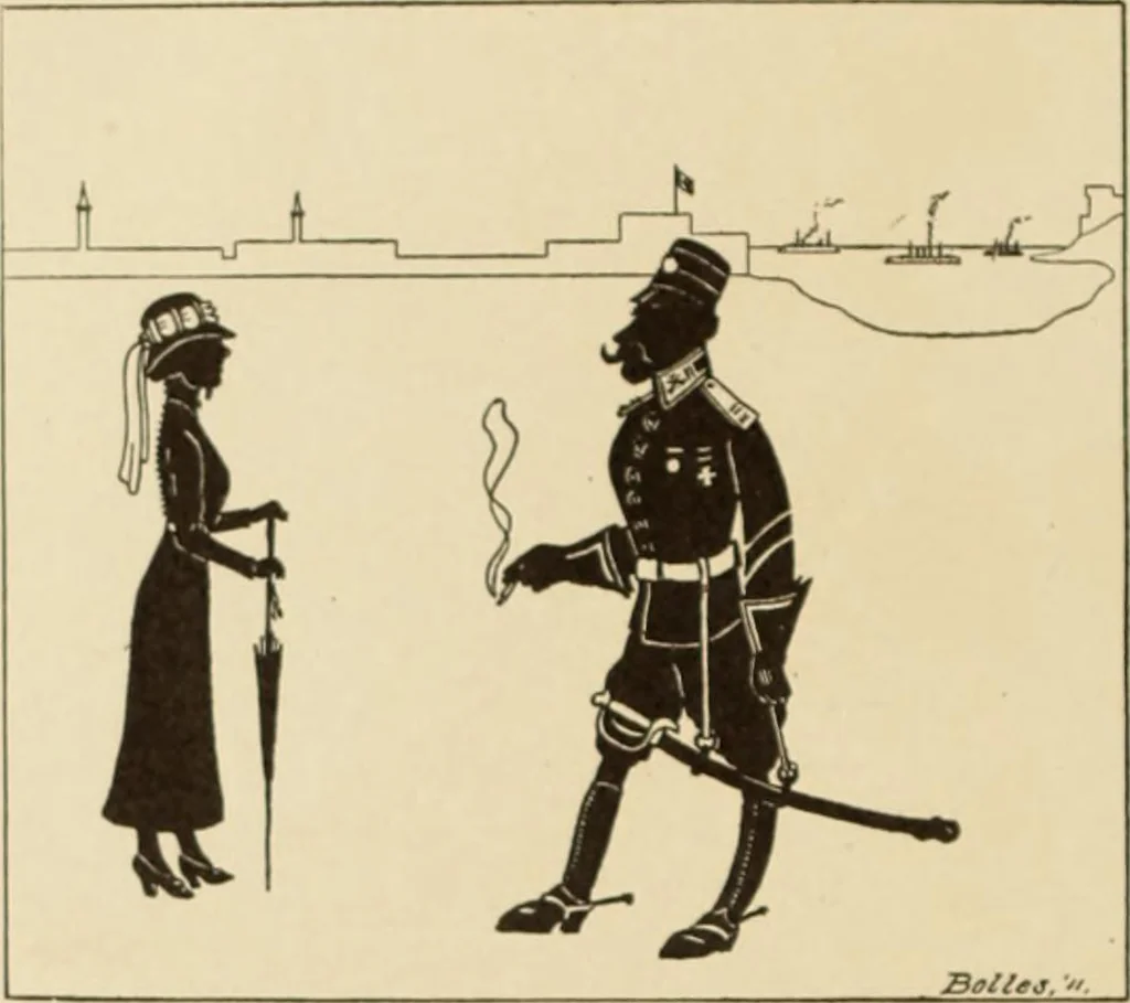 An illustration from Caricature. ed 1911, 1911, leaf 135