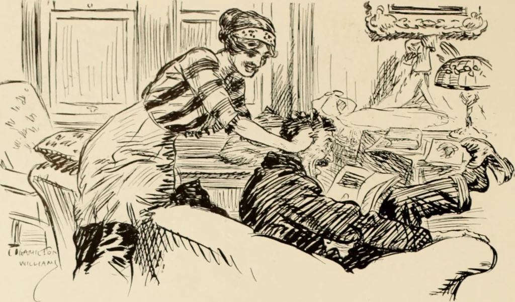 An illustration from Caricature. ed 1911, 1911, leaf 139